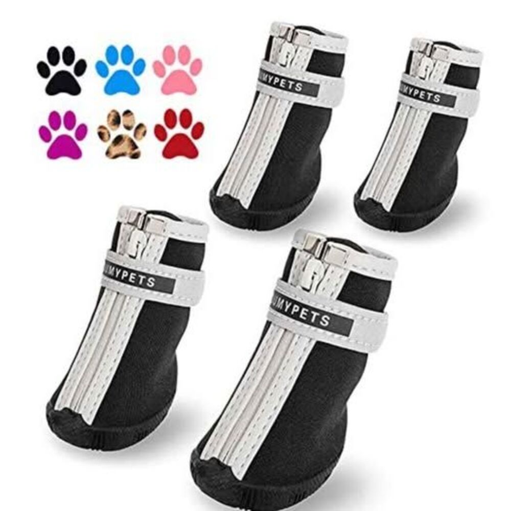 New QUMY Dog Shoes for Small Dog, Puppy Dog Boots & Paw Protectors for Winter Sn